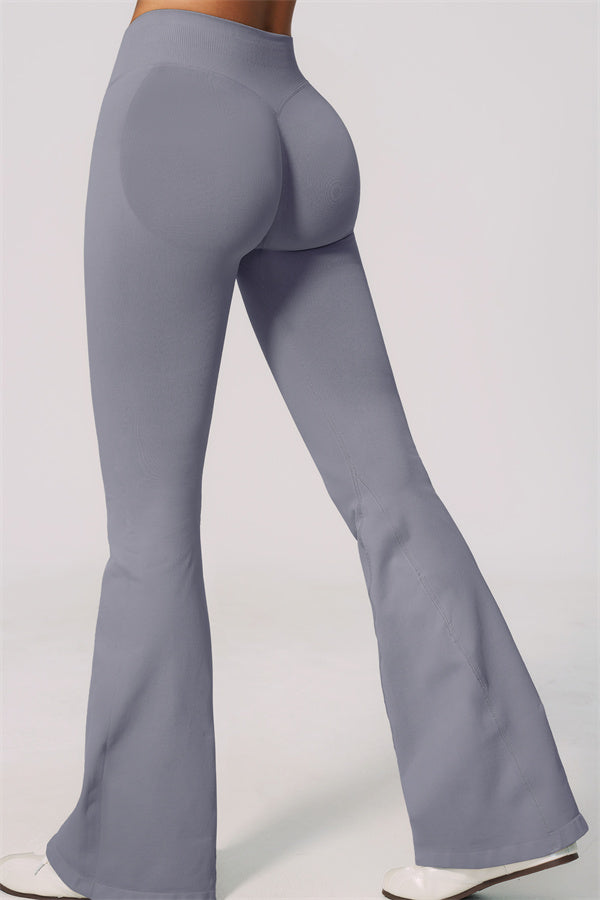 The Velvetine Halter Sports Bra Flared Leggings 2-Piece Set