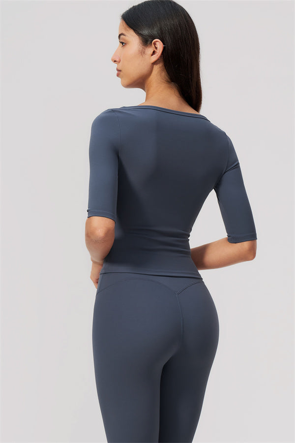 The Flow Motion Half-Sleeve T-Shirt Leggings 2-Piece Set