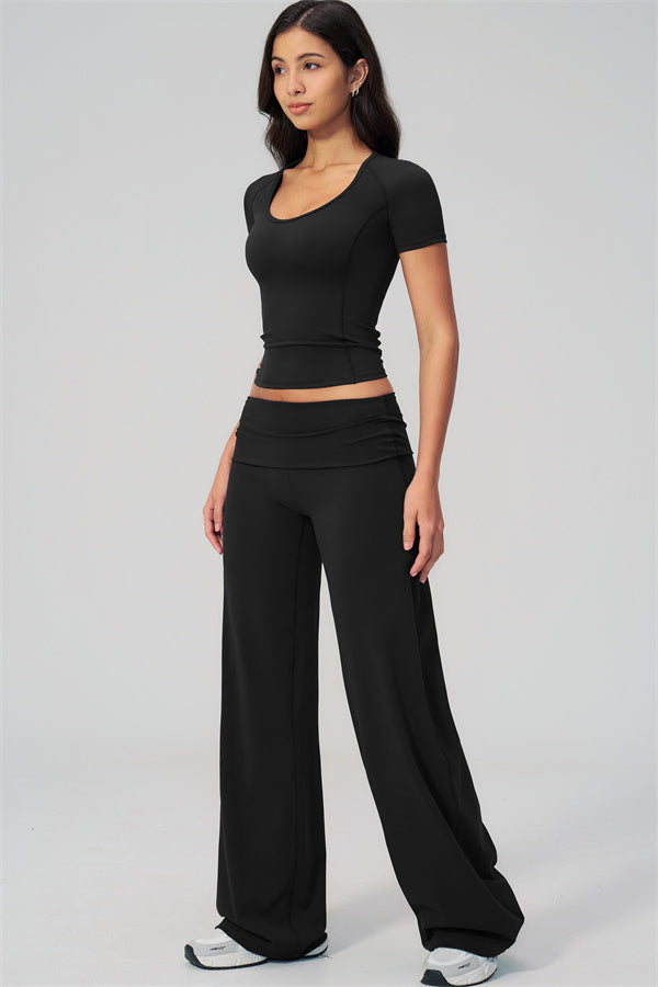The Daring T-shirt Straight Leg Pants 2-Piece Set