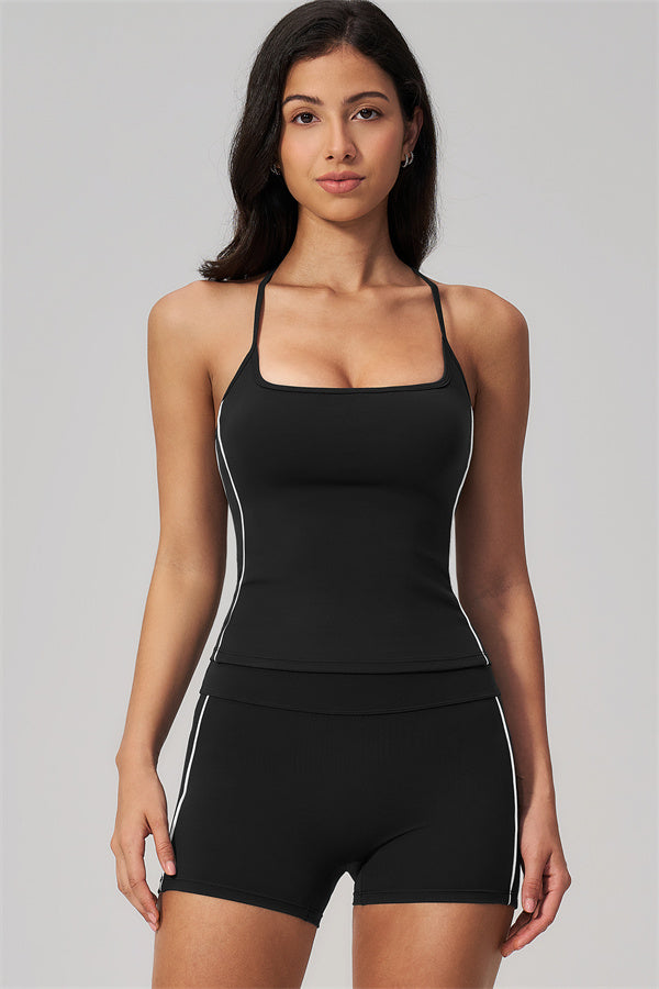 The Breathe Crop Top Shorts 2-Piece Set