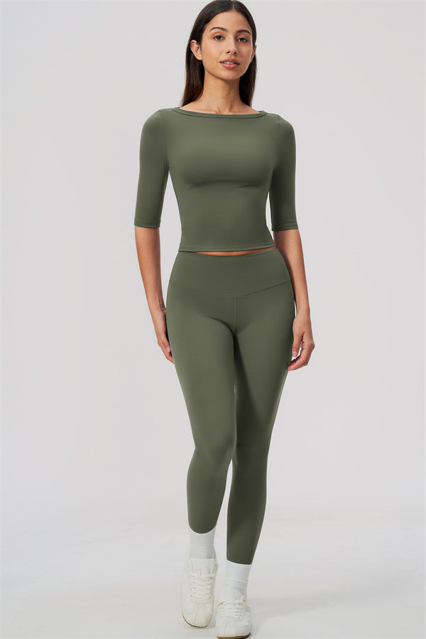 The Flow Motion Half-Sleeve T-Shirt Leggings 2-Piece Set