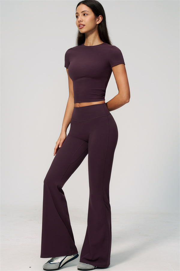 The Zura T-shirt Flared Leggings 2-Piece Set