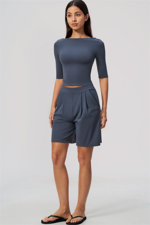 The Flow Motion Half-Sleeve T-Shirt Shorts 2-Piece Set