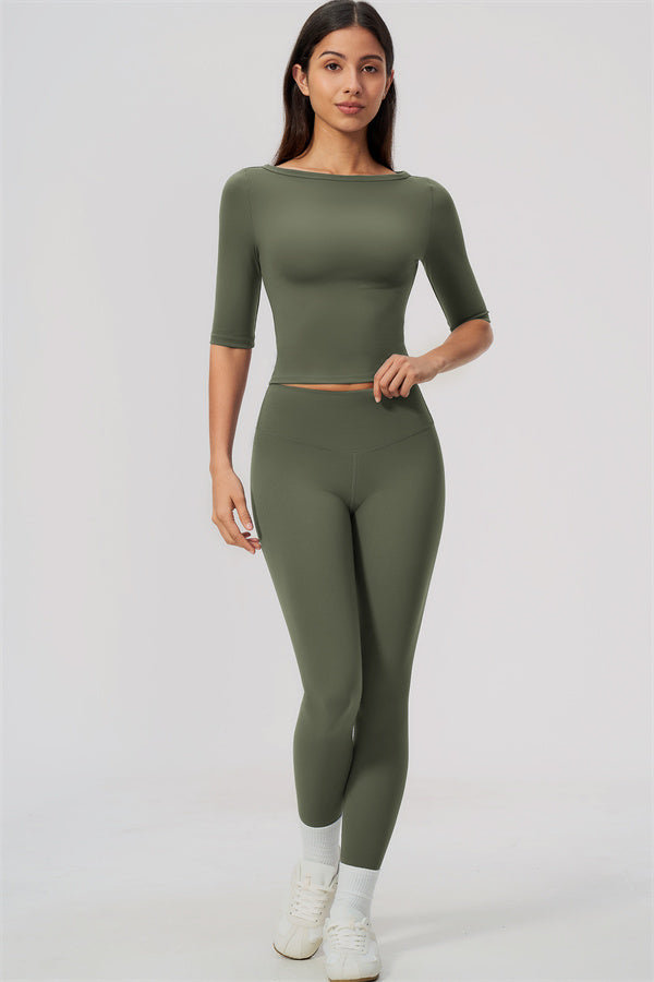 The Flow Motion Half-Sleeve T-Shirt Leggings 2-Piece Set