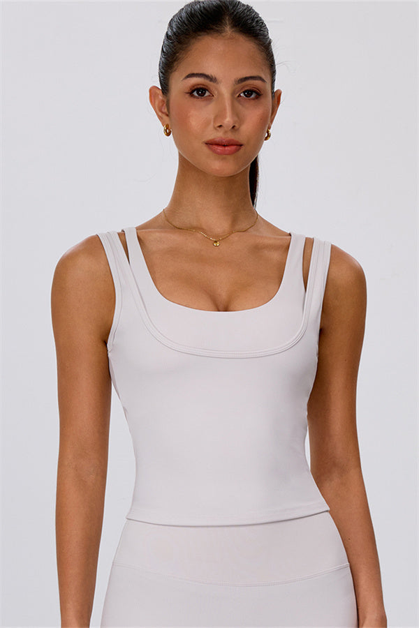 The Energize Double Strap Tank Top Wide Leg Crop 2-Piece Set