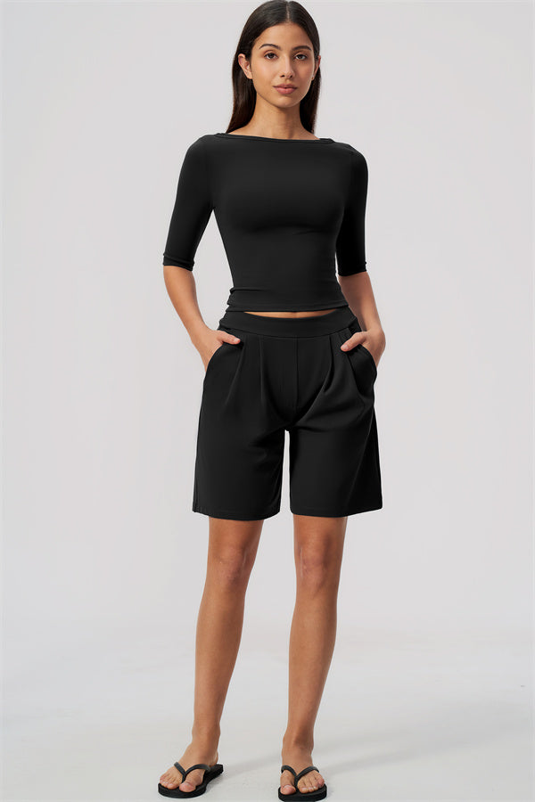 The Flow Motion Half-Sleeve T-Shirt Shorts 2-Piece Set