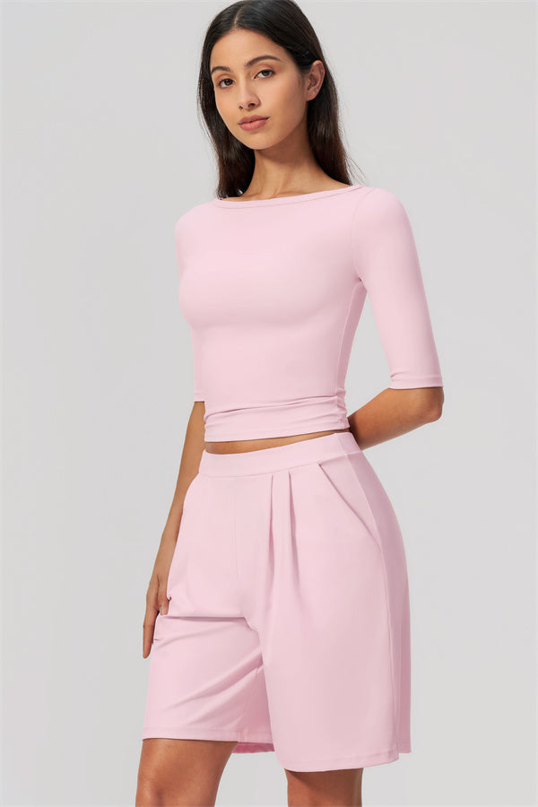 The Flow Motion Half-Sleeve T-Shirt Shorts 2-Piece Set
