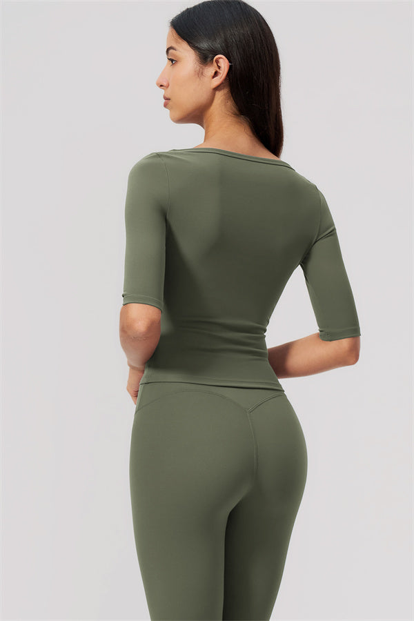 The Flow Motion Half-Sleeve T-Shirt Leggings 2-Piece Set