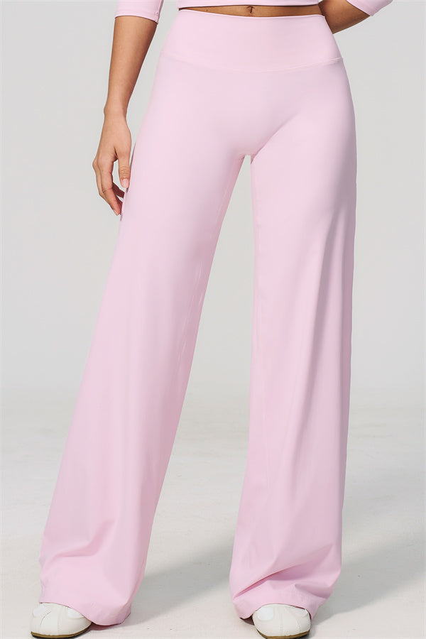 The Natalia Half-Sleeve Top Straight Leg Pants 2-Piece Set