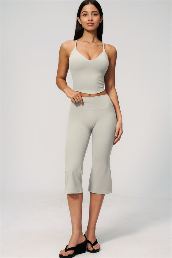 The Zura Tank Top Capri Leggings 2-Piece Set