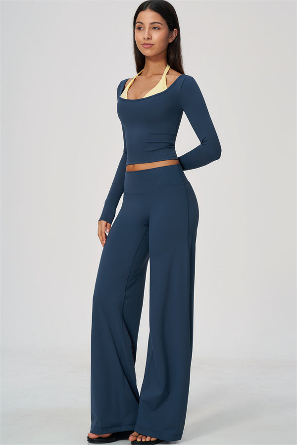 The Cascade Long Sleeve T-shirt Straight Leg Pants 2-Piece Set