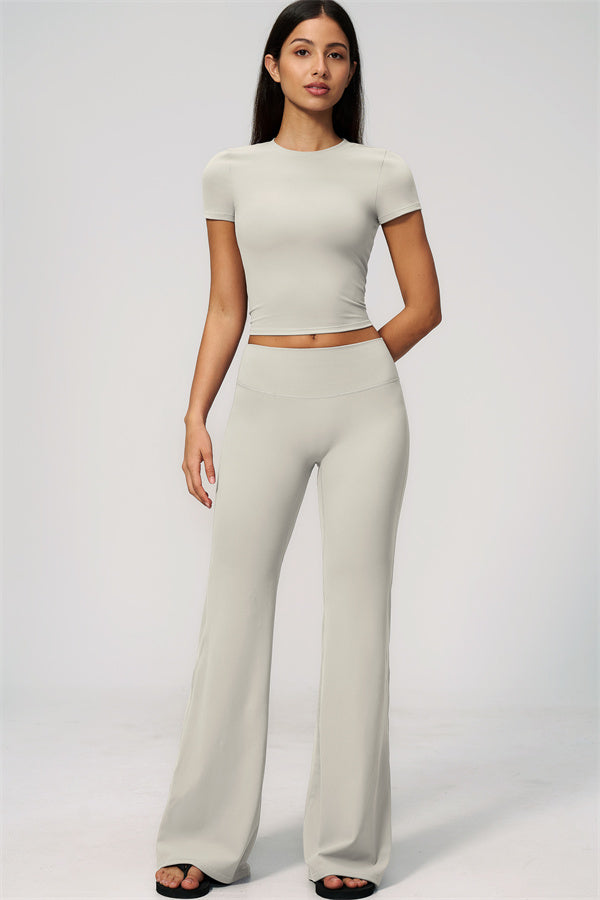 The Zura T-shirt Flared Leggings 2-Piece Set