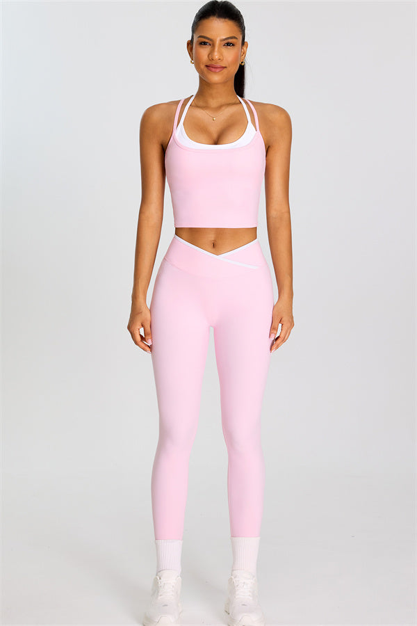 The Dwell Crop Top Leggings 2-Piece Set