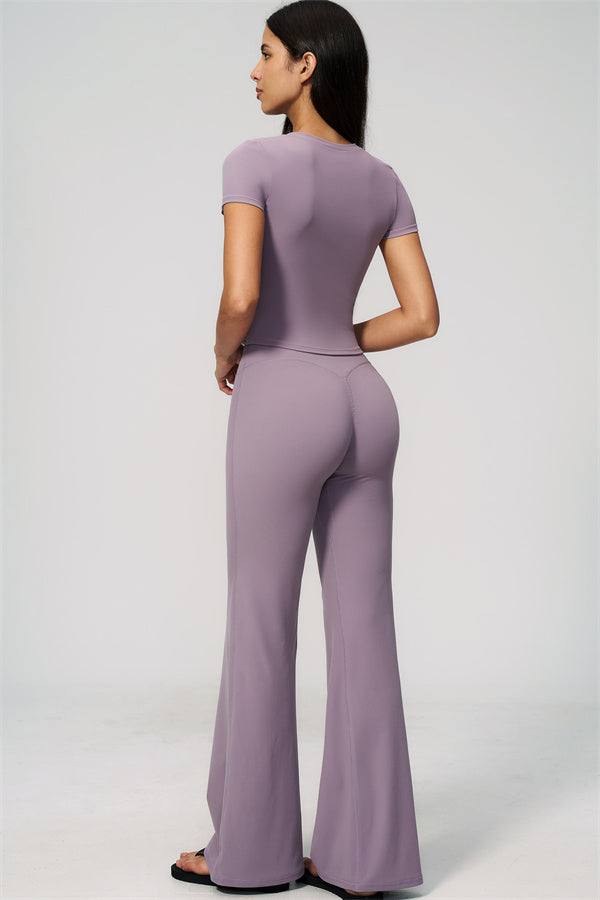 The Zura T-shirt Flared Leggings 2-Piece Set
