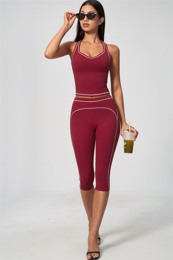 The Amara Tank Top Capri Leggings 2-Piece Set
