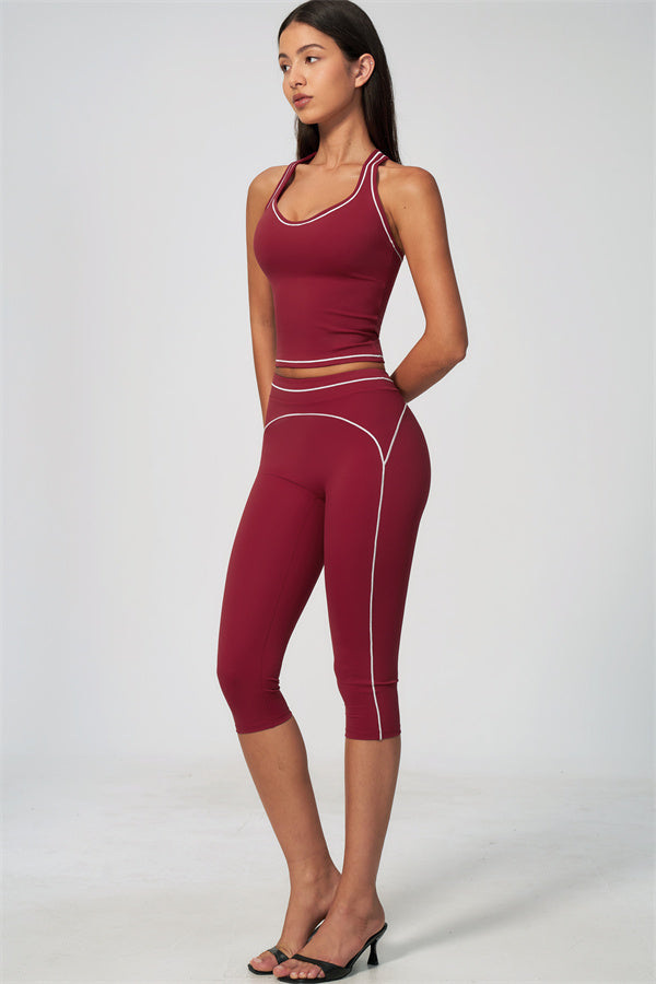The Amara Tank Top Capri Leggings 2-Piece Set