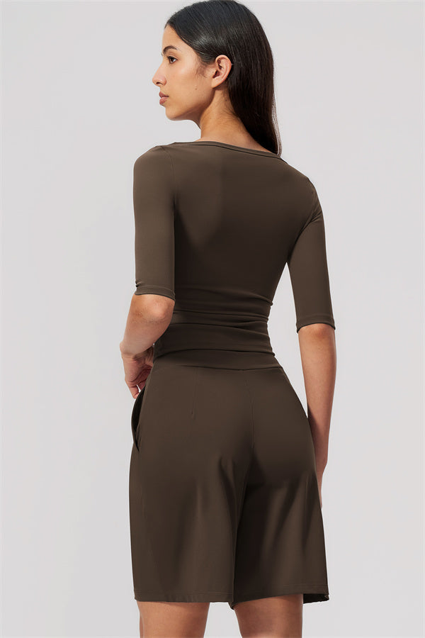 The Flow Motion Half-Sleeve T-Shirt Shorts 2-Piece Set