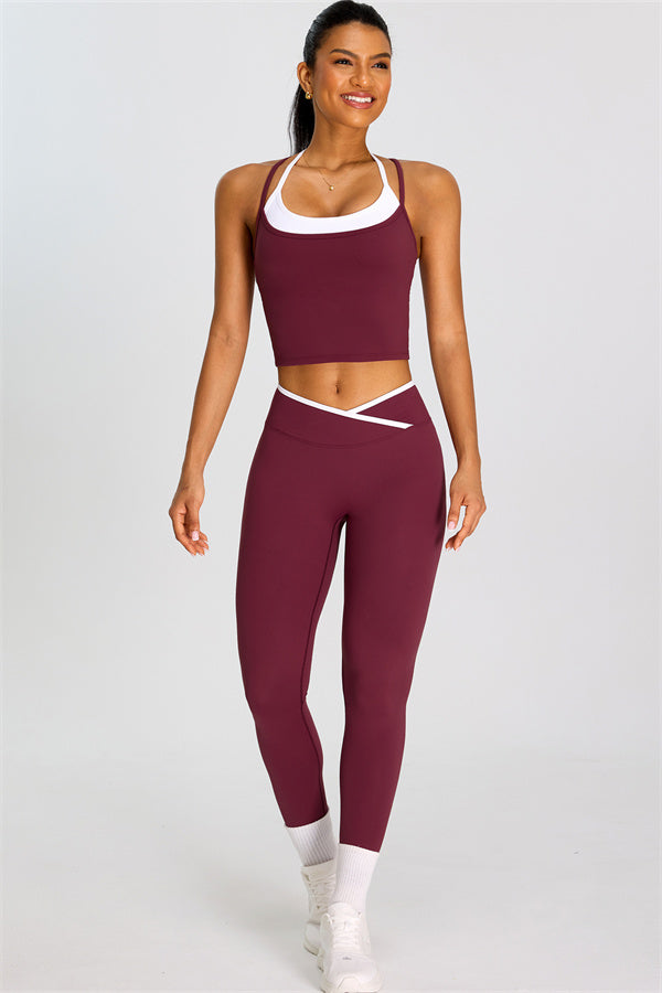 The Dwell Crop Top Leggings 2-Piece Set