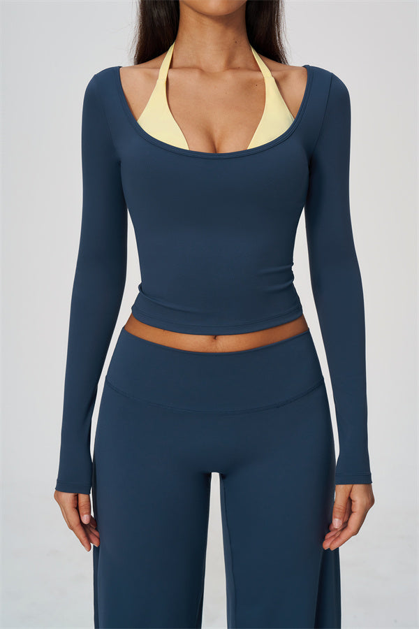 The Cascade Long Sleeve T-shirt Straight Leg Pants 2-Piece Set