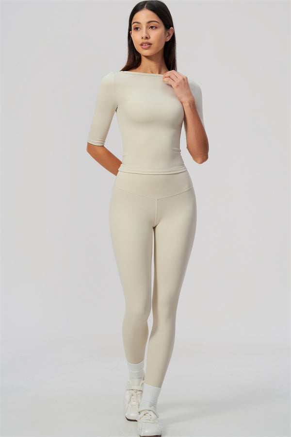 The Flow Motion Half-Sleeve T-Shirt Leggings 2-Piece Set