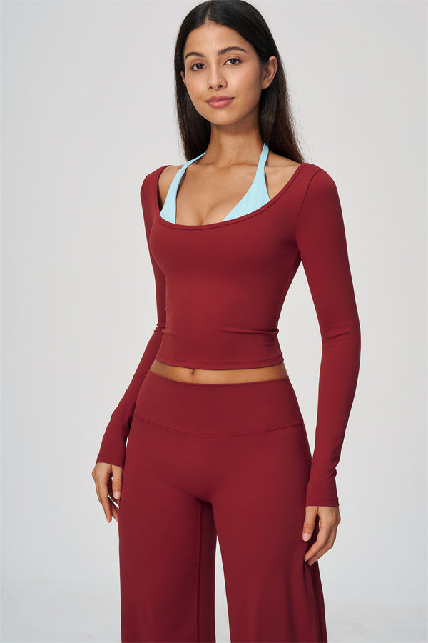 The Cascade Long Sleeve T-shirt Straight Leg Pants 2-Piece Set