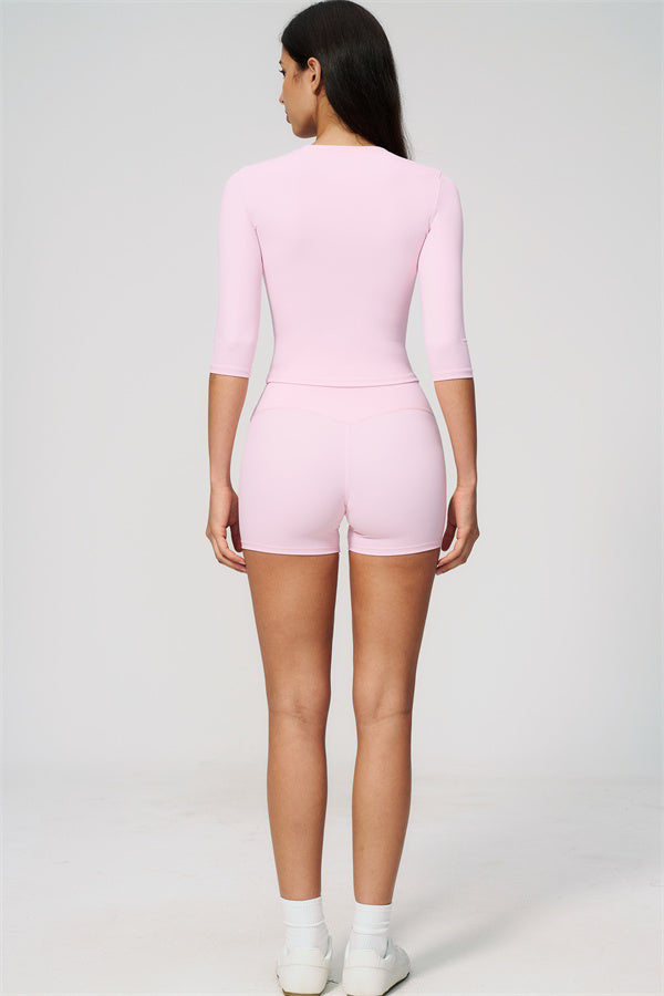 The Natalia Half-Sleeve Top Shorts 2-Piece Set