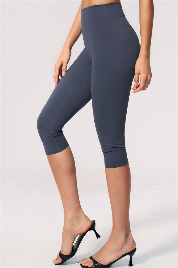 The Twirl Wide Strap Halter Crop Top Capri Leggings 2-Piece Set
