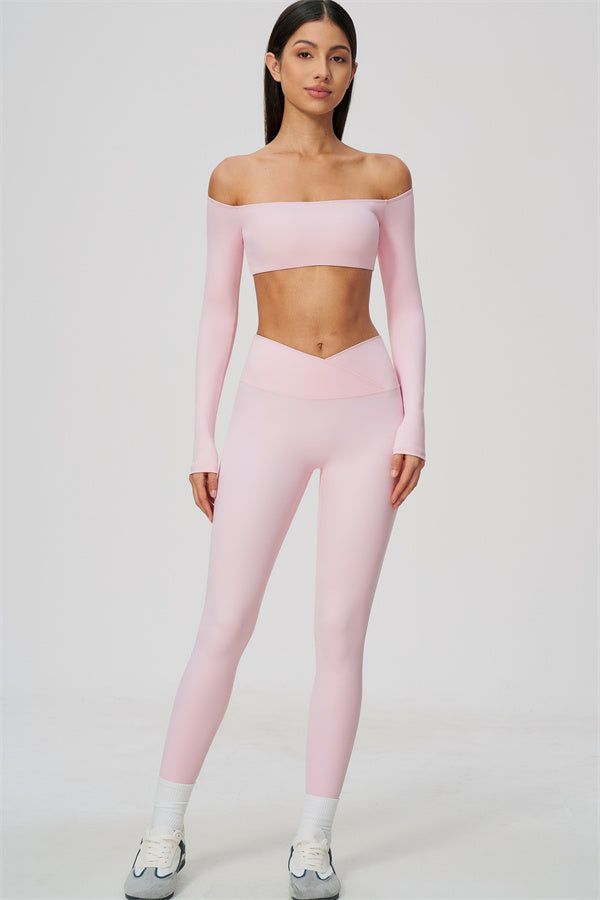 The Soiree Crop Top Leggings 2-Piece Set