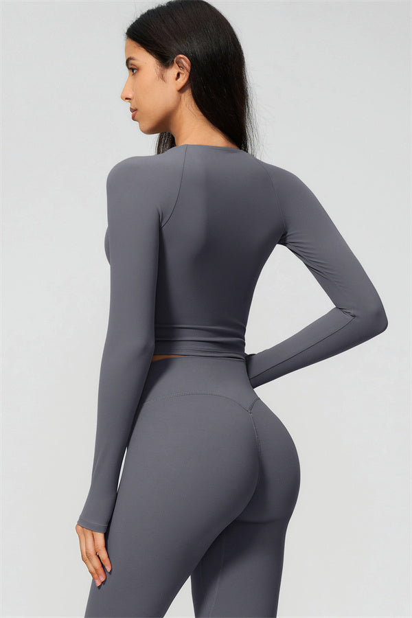 The Lox Long Sleeve Crop top Leggings 2-Piece Set