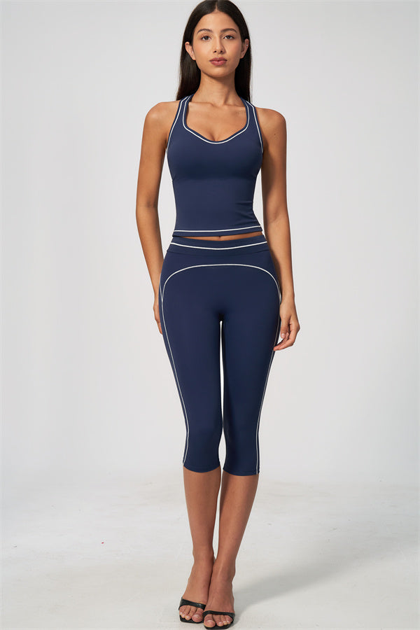 The Amara Tank Top Capri Leggings 2-Piece Set