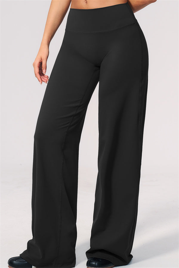 The Twirl Wide Strap Halter Crop Top Straight Leg Pants 2-Piece Set