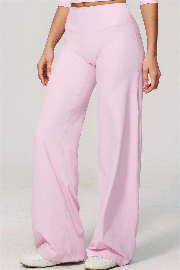 The Natalia Half-Sleeve Top Straight Leg Pants 2-Piece Set
