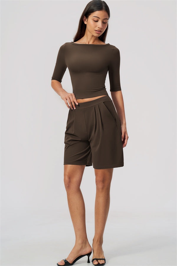 The Flow Motion Half-Sleeve T-Shirt Shorts 2-Piece Set
