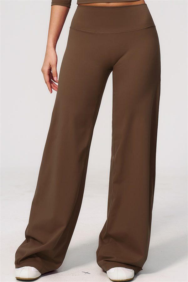 The Natalia Half-Sleeve Top Straight Leg Pants 2-Piece Set
