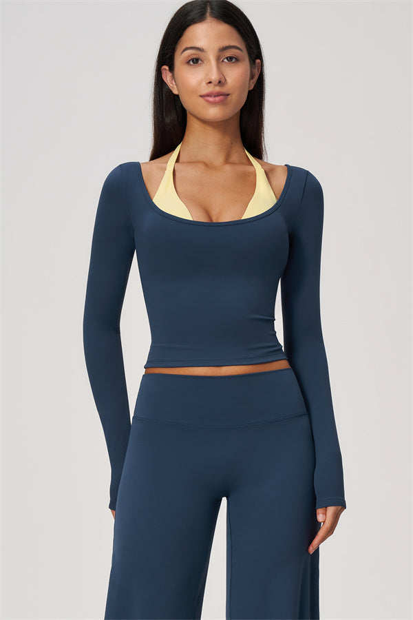 The Cascade Long Sleeve T-shirt Straight Leg Pants 2-Piece Set