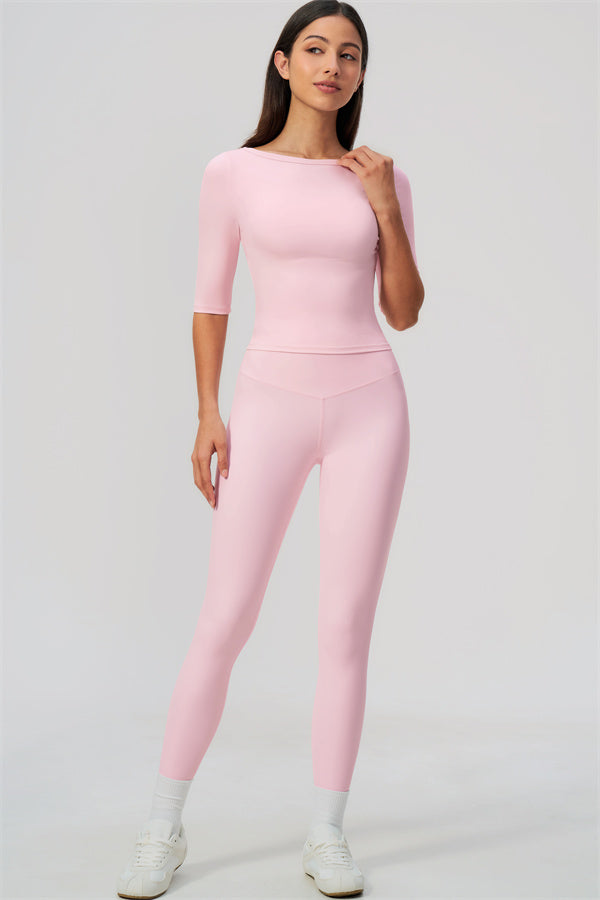 The Flow Motion Half-Sleeve T-Shirt Leggings 2-Piece Set
