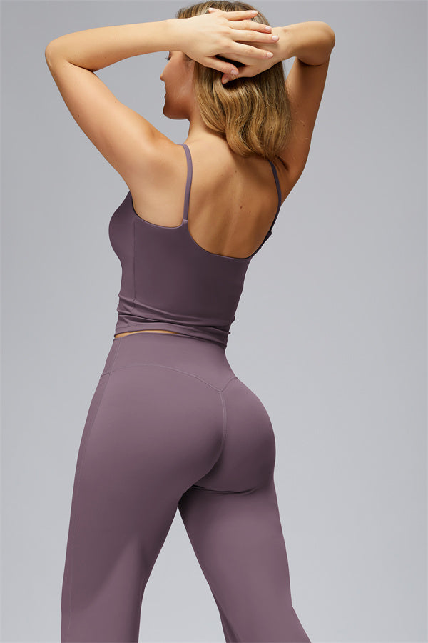 The FlexCore Crop Tank Flared Leggings 2-Piece Set