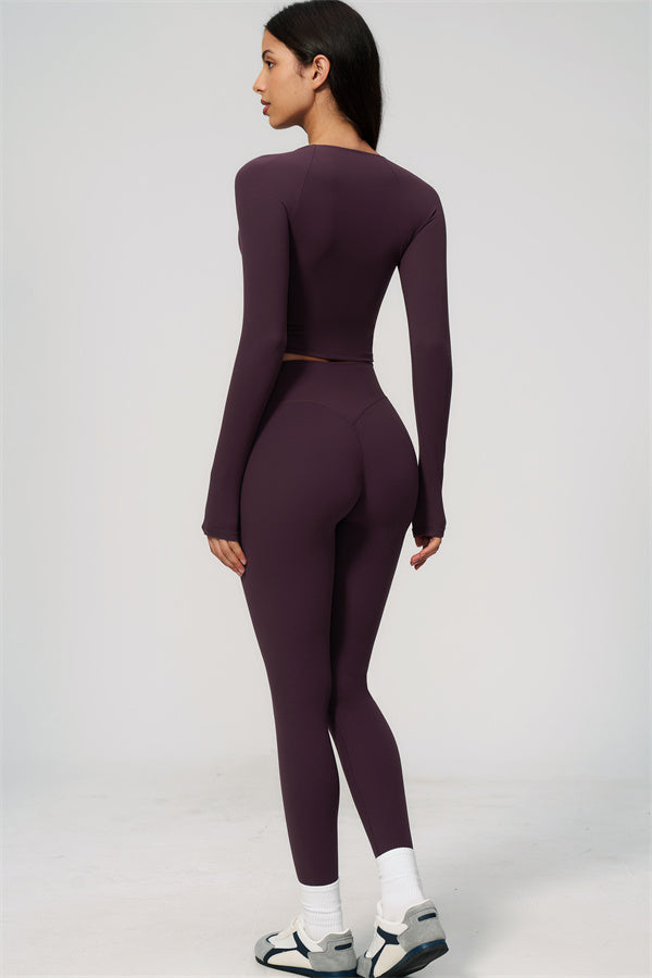 The Lox Long Sleeve Crop top Leggings 2-Piece Set