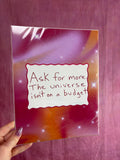 “Ask for More” Wall Photo