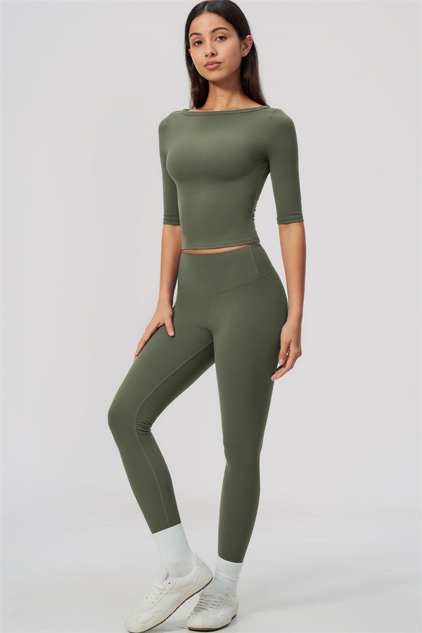 The Flow Motion Half-Sleeve T-Shirt Leggings 2-Piece Set