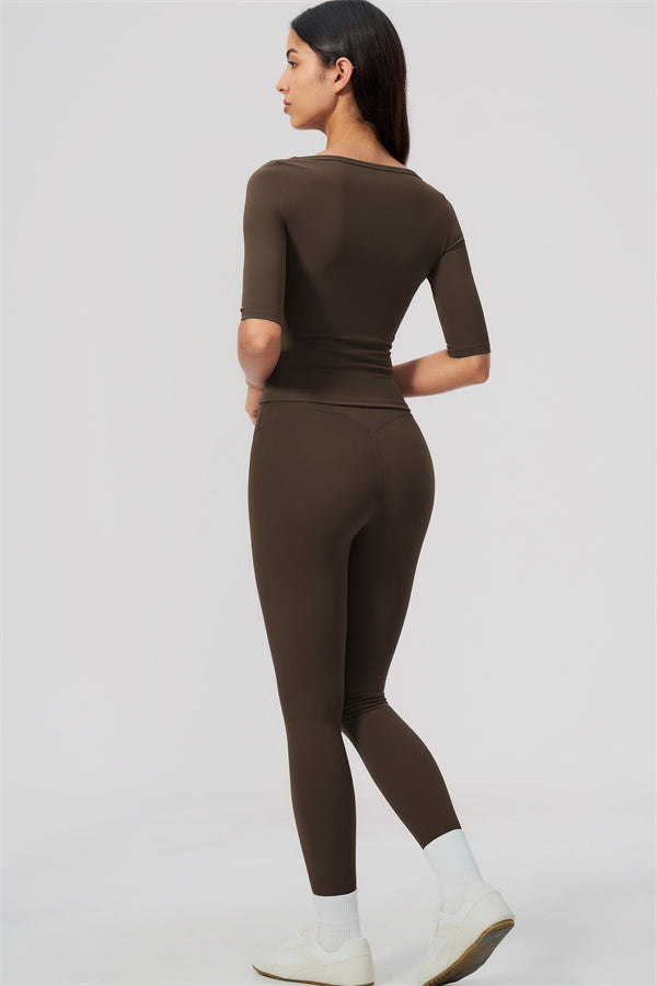 The Flow Motion Half-Sleeve T-Shirt Leggings 2-Piece Set