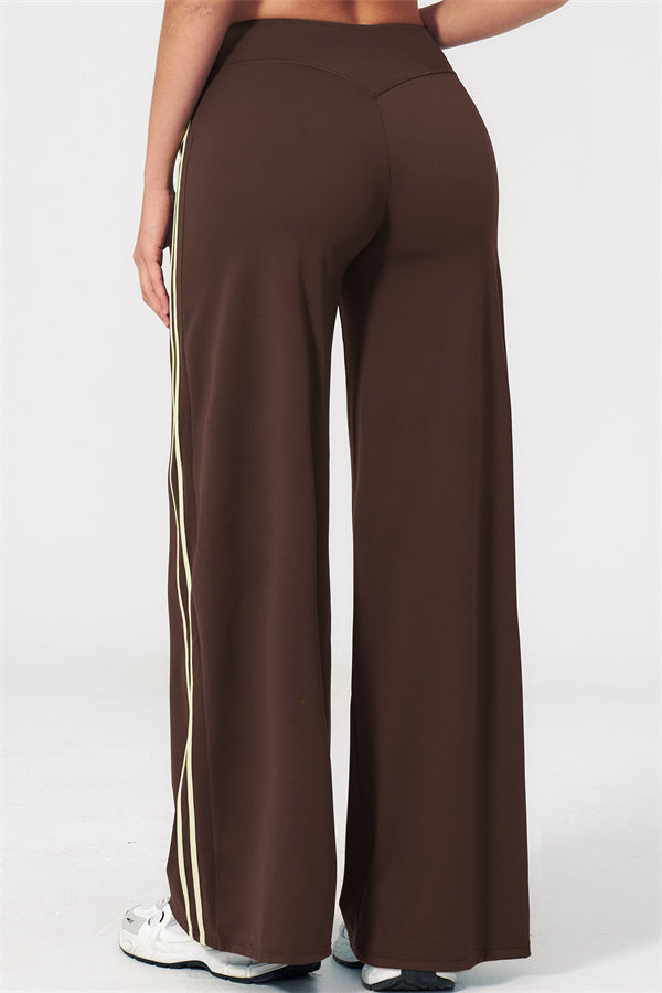 The Evoke Crop Top Straight Leg Pants 2-Piece Set