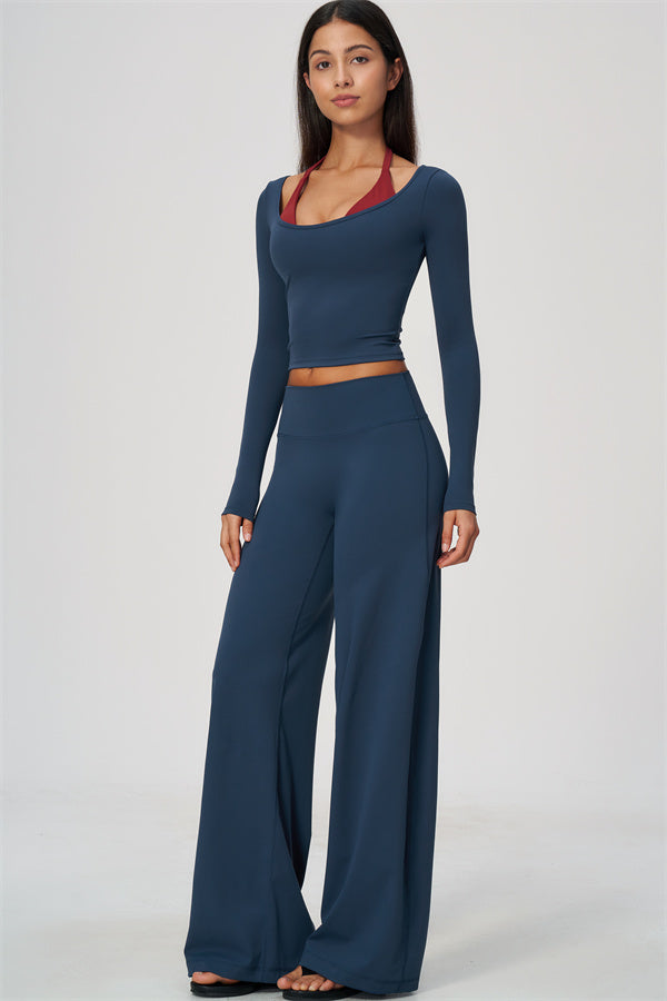 The Cascade Long Sleeve T-shirt Straight Leg Pants 2-Piece Set