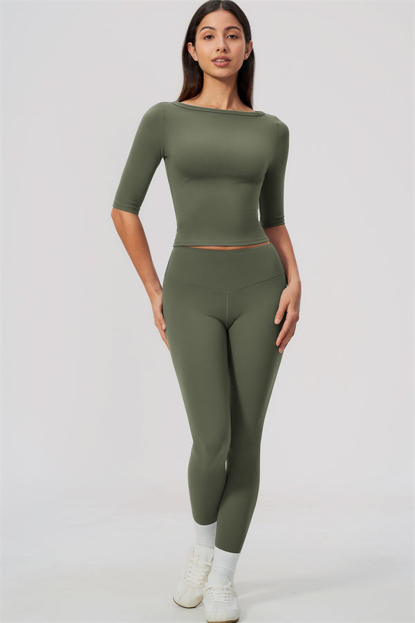The Flow Motion Half-Sleeve T-Shirt Leggings 2-Piece Set