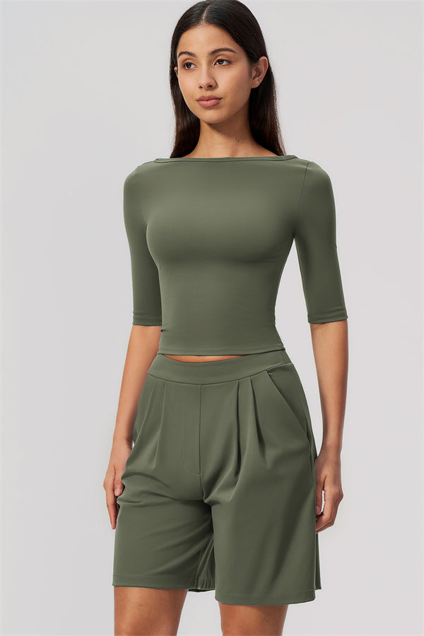 The Flow Motion Half-Sleeve T-Shirt Shorts 2-Piece Set