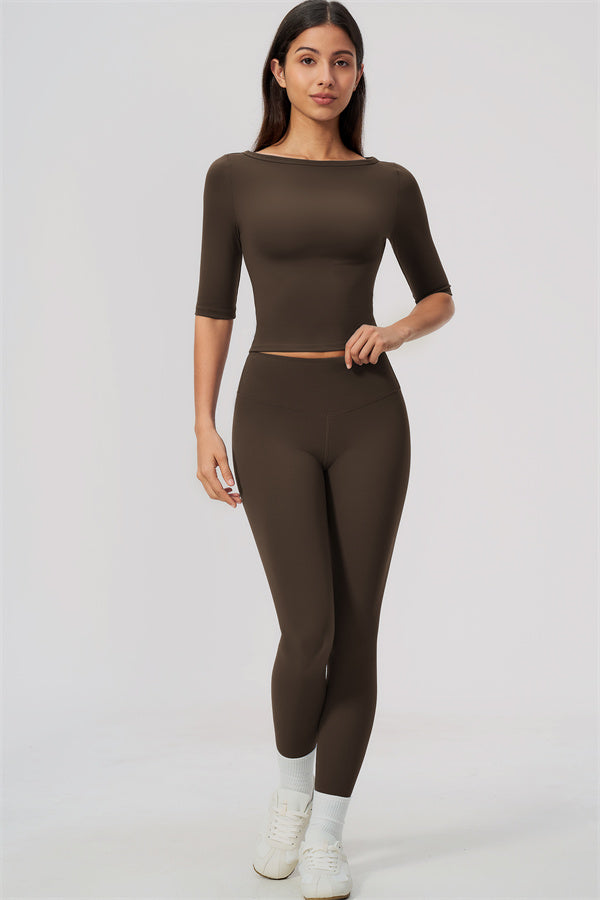 The Flow Motion Half-Sleeve T-Shirt Leggings 2-Piece Set