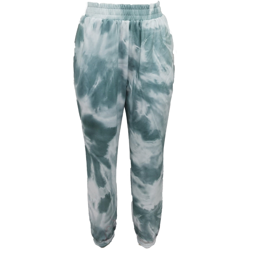 Ladies' Sports And Leisure Tie Dye Pants, Trendy Pants