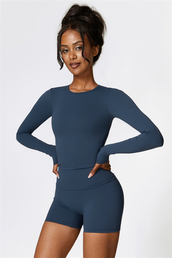The Isabella Long Sleeve T-shirt Shorts 2-Piece Set