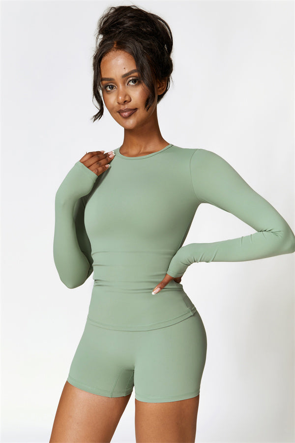 The Isabella Long Sleeve T-shirt Shorts 2-Piece Set