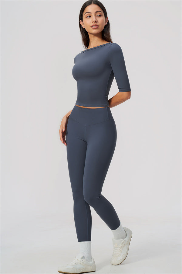 The Flow Motion Half-Sleeve T-Shirt Leggings 2-Piece Set